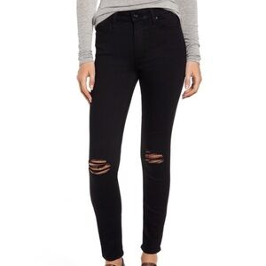 PAIGE Verdugo Ankle Jeans in Black Overdye Size 27